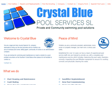 Tablet Screenshot of crystalblue-pool-services.com